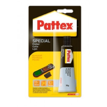Colle transparent spécial plastique PVC multi matériaux PATTEX 4015000417327