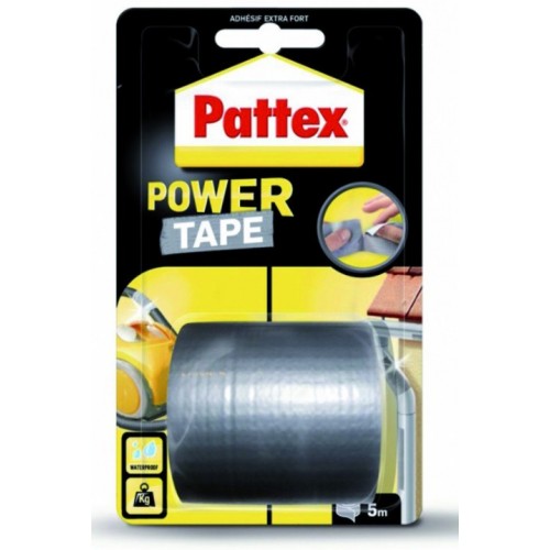 Adhésif super-puissant Power Tape Noir - 10 m x 50 mm - PATTEX