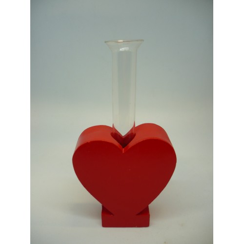 vase soliflor rouge en forme de coeur 3367305050213