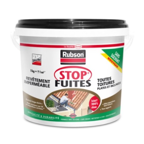RUBSON - Traitement anti-infiltrations pour toiture - seau de 1 kg