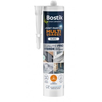 Mastic colle joint blanc multi usages hybride qualité pro 290ml BOSTIK 3549212486259