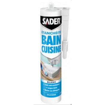 Mastic silicone anti moisissures joint blanc cuisine salle de bains SADER 3549212481759