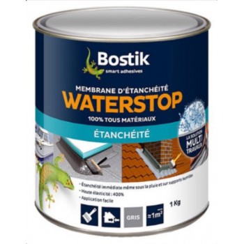 Mastic membrane étanchéité protège supports contre l'eau 1kg WATERSTOP BOSTIK 3549212466886
