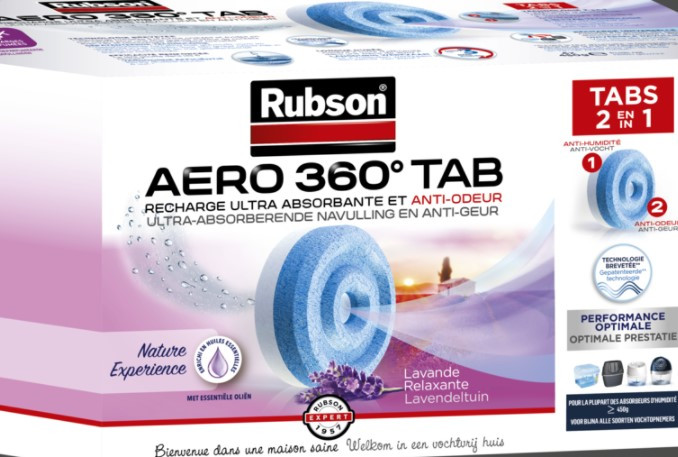 RUBSON Recharge absorbeur - Lot de 6 - 1 kg
