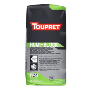 Enduit poudre humiblock bloque et prévient l' humidité 20kg TOUPRET 3178310000960