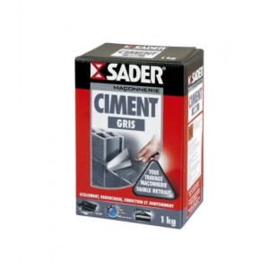 Ciment gris tous travaux de maçonnerie 1kg SADER 3549210010241