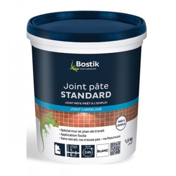 Joint carrelage de 1 à 6 mm blanc pâte 1.5kg BOSTIK 3549210030690