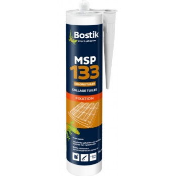 Mastic polymère colle tuile canal couleur tuiles tous supports MSP133 BOSTIK 3549210031345