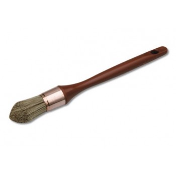 Pinceau brosse à réchampir spécial lasure traitement du bois n°3/0 ° 15mm virole cuivré 3177800107424