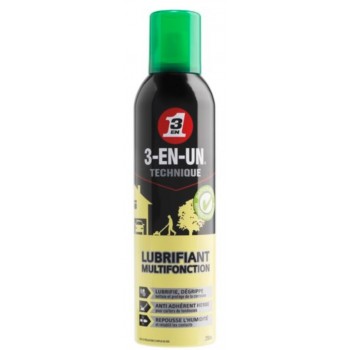 Lubrifiant multifonction lubrifie dégrippe nettoie protège corrosion 250ml 3EN1 5032227336308