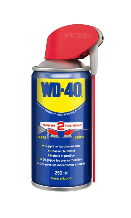 Wd40 spray double multi position dégrippant lubrifiant multifonctio