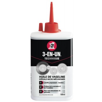 Huile de vaseline lubrification protection petit mécanisme 100ml 3en1 5032227330962