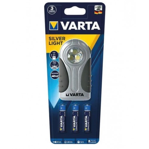 Lampe boitier compacte 3 led blanche 28 lumens 41m VARTA 4008496677597