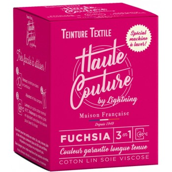 Teinture textile rose fuchsia colorant + sel + fixateur HAUTE COUTURE LIGHTNING 3142980000094