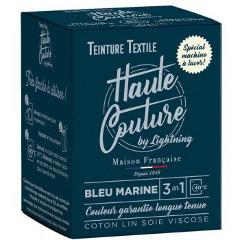 Teinture textile bleu marine colorant + sel + fixateur HAUTE COUTURE LIGHTNING 3142980000285