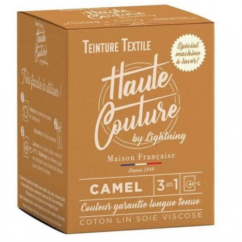 Teinture textile marron camel colorant + sel + fixateur HAUTE COUTURE LIGHTNING 3142980000247
