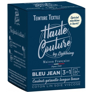 Teinture textile bleu jean colorant + sel + fixateur HAUTE COUTURE LIGHTNING 3142980000322