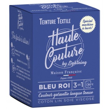 Teinture textile bleu roi colorant + sel + fixateur HAUTE COUTURE LIGHTNING 3142980000308