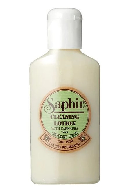 Lait nettoyant cirant brillant cuir nubuck gras Cleaning lotion SAPHIR