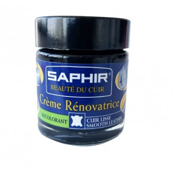 Crème rénovatrice cuir marron clair éraflures accrocs concentré de pigments SAPHIR 3324010852037