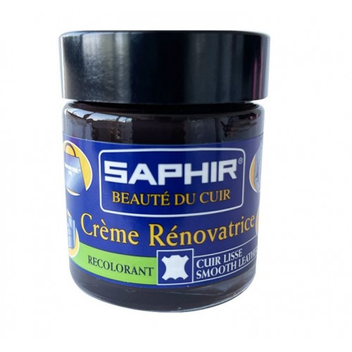 Crème rénovatrice cuir marron foncé éraflures accrocs concentré de pigments SAPHIR 3324010852051