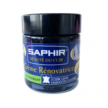 Crème rénovatrice cuir bleu marine éraflures accrocs concentré de pigments SAPHIR 3324010852068