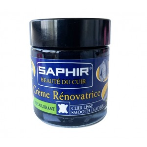 Crème rénovatrice cuir bleu marine éraflures accrocs concentré de pigments SAPHIR 3324010852068