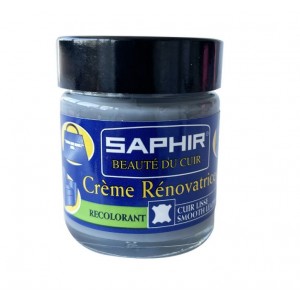 Crème rénovatrice cuir gris éraflures accrocs concentré de pigments SAPHIR 3324010852143