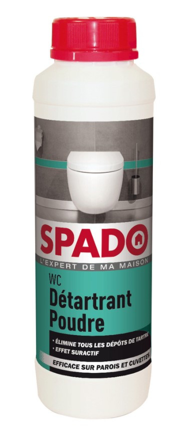 Détartrant wc poudre anti calcaire 750gr SPADO