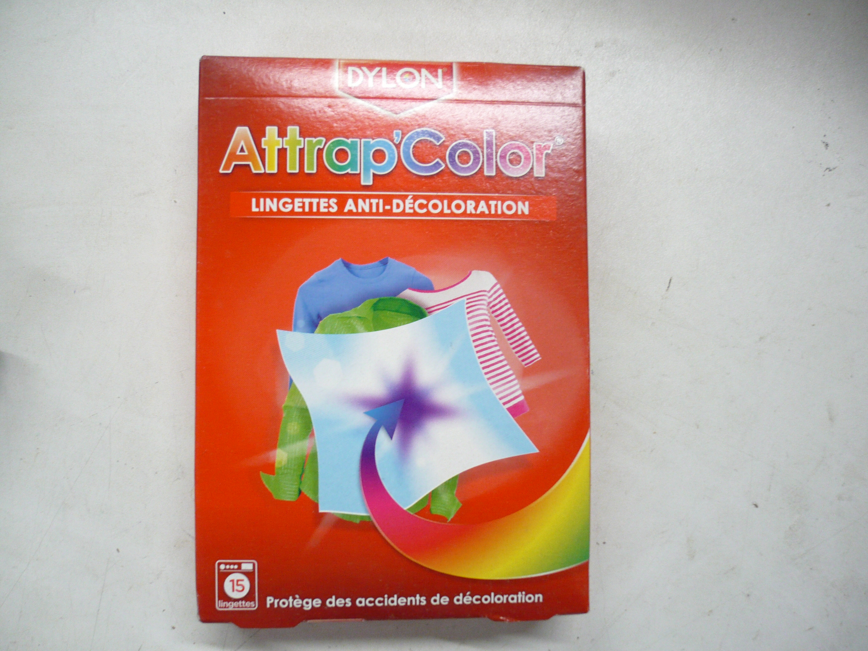 Lingette anti décoloration DYLON attrap'color paquet de 15