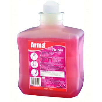 Savon lotion lavante nettoyante mains corps efficace sur salissures ARMA RUBIS 3159870375118