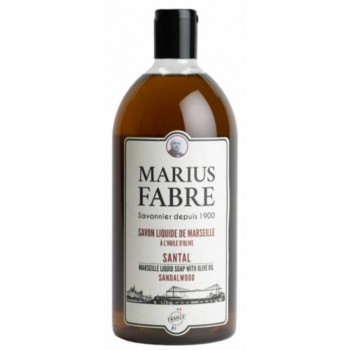 Savon liquide de Marseille parfum santal 1 litre MARIUS FABRE 3298651701033