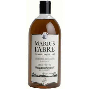 Savon liquide de Marseille non parfumé 1 litre MARIUS FABRE 3298651700937