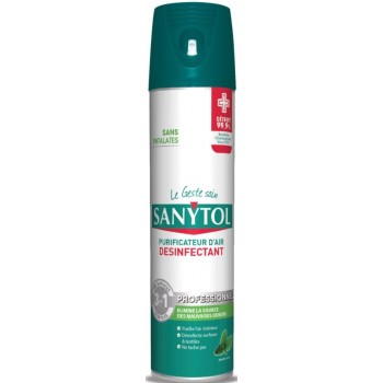 Désodorisant désinfectant purificateur d'air parfum menthe SANYTOL 3045206617109