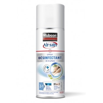 Désodorisant eucalyptus désinfectant air et surfaces aérosol RUBSON 3178041337359