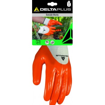 Gant jardin protection mains spécial récolte enduit orange taille 7 DELTA PLUS 3295249203757