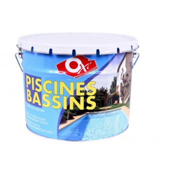 Peinture spécial piscine bassin extérieur blanc satin 10L OXI embellir rénover 3285820034351