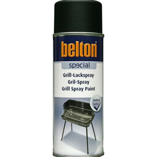 Aérosol peinture haute température 650°C noir mat 400ML BELTON 4015962745667