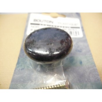 bouton plastique noir Ø 40 mm + vis 3274590035736
