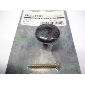 bouton plastique noir Ø 28 mm + vis 3274590035712