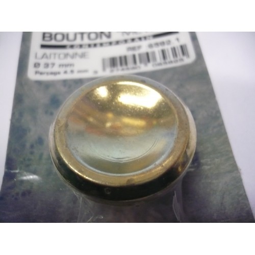 bouton métal laitonné doré Ø 37 mm pour meuble et tiroir 3274590065825