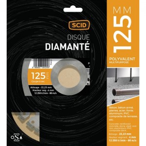 Disque diamanté polyvalent expert ° 125 mm tous matériaux SCID 3493427041218
