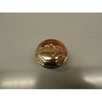 bouton octogonal zamac doré pour meuble tiroir armoire Ø 35mm 3297867238302