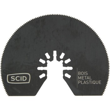 Lame scie segment acier HSS ° 80 mm coupe bois plastique métal SCID 3493420411087