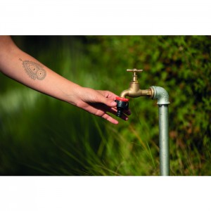 Nez de robinet lock avec bague réducteur 15 - 21 / 20 - 27 mm CAP VERT 3600070989402