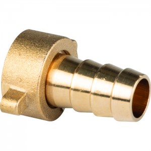 Nez de robinet laiton cannelé avec collier serrage 20 x 27 mm 3/4" tuyau ° 15 mm CAP VERT 3600075881114