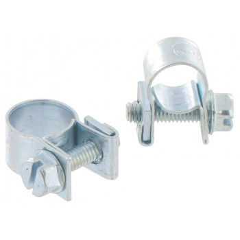 Assortiment 4 Collier de serrage acier mini clamp ° 7-9 et ° 9-11 mm CAP VERT 3600075904509