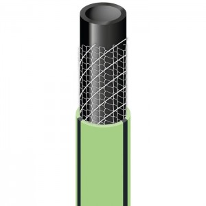 Tuyau arrosage vert 4 couches anti vrille résistant ° 15 mm x 25 m anti gel uv CAP VERT 3600075086434