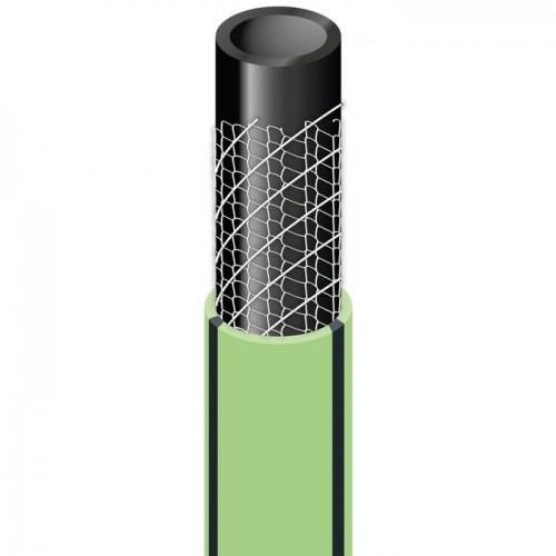 Tuyau arrosage vert 4 couches anti vrille résistant ° 15 mm x 50 m anti gel uv CAP VERT 3600075086441