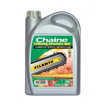 Huile lubrifiant chaine de tronçonneuse anti usure 2 litres 6AD MINERVA 3324960022139